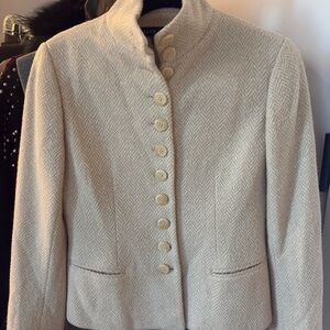 Ralph Lauren Wool Cashmere Cream Jacket Blazer – US 8